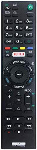 Repuesto Mando Sony TV RMT-TX100D para Mando Distancia TV Sony, No Se Requiere Configuración
