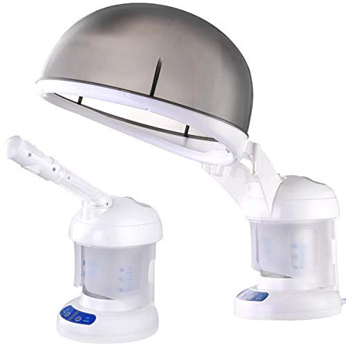 Beltom® 2 en1 VAPORISATEUR MULTIFONCTIONNELLE DU VISAGE ET CHEVEUX AROMATHÉRAPIE SOINS ESTHETIQUE OZONE SPA - Vapeur visage et cheveux