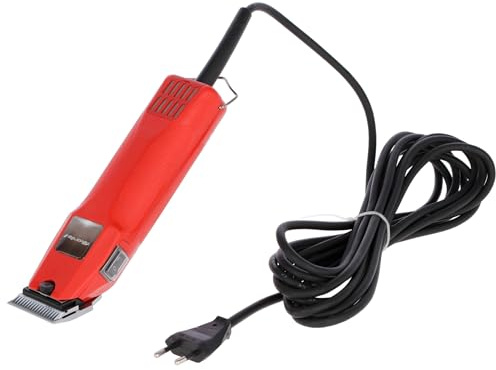 Kerbl GT104 Favorita II Aesculap Schermaschine, 230V, 8 Stück | Rot, 20 × 5,5 cm, 2.300 Hübe/min, vibrationsarm, inklusive Aesculap-Öl für die Kleintierschur, Made in Germany
