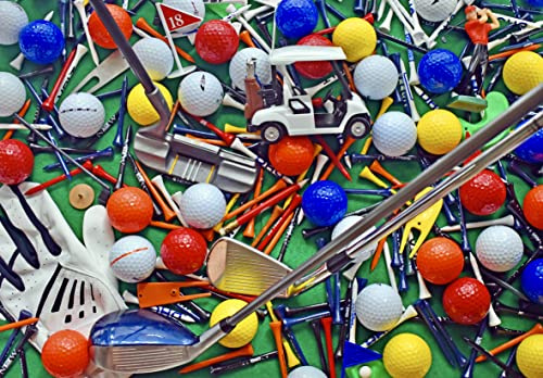 Parachute Puzzles A Caddy's Mess - 1000 Piece Puzzle Golf Time Golf Accessories Jigsaw Puzzle for Adults