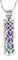 Imrsanl Cremation Urn Pendant Necklace with Hollow Cylinder Vial Keepsake Urn Cremation Jewelry Memorial Lockets for Ashes for Women Men, Metal, stainless-steel