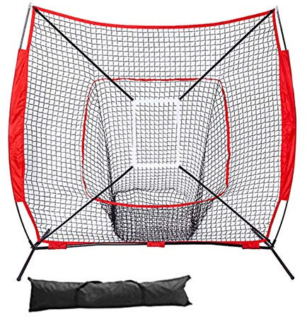 ChengBeautiful Baseball-Übungsnetz 7 × 7ft Baseball & Softball-Praxis Schlagen Netzrahmen Baseballschlagzone Pitching-Praxis (Farbe, Size : 213x213cm)