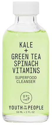 Youth To The People Superfood Cleanser, Gesichtsreiniger, mit Grünkohl, grünem Tee & Spinat, pH-neutral, für alle Hauttypen, sanfter Make-up-Entferner für empfindliche Haut, 59 ml