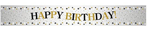 Amscan 9913745 Sparkling Celeb Hb Folienbanner