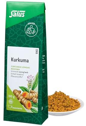 Salus - Kurkuma Tee - 1x 100 g Beutel - lose - Curcumae longae rhizoma - schmeckt würzig herb - enthält bioaktiv Pflanzenstoffe - bio