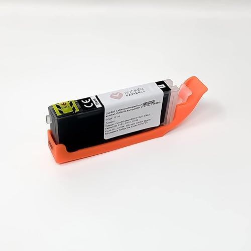 Zuckerpapier24® Lebensmitteltinte Patrone Schwarz - schmal - (kompatibel mit Canon CLI-581) [CLI-581Bk]