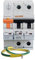 CABLEPELADO Protección combinada sobretensiones IGA permanente + transitoria, Protector contra sobretensiones, Norma EN50550, 230V/AC, Tipo 2, Clase C 15kA lmax, Poder de corte: 1000A, 63 Amperios