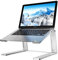 Firschoie Laptop Ständer Aluminium Robust, Tragbarer höhenverstellbarer Belüfteter Laptop Halterung, Kompatibel mit den meisten 10-17Zoll Laptops MacBook Pro Air, Dell, HP, Samsung(Silber)