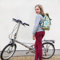 Ikuri Kleine KOMBI Fahrradtasche/Rucksack 20-26’’ für Kinder Falträder Klappräder aus Plane – Modell Bosque
