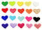 JZK 20x Heart Clothes Patches - Iron on/ Sew on Applique Patches for Clothing Repair & Embellishments