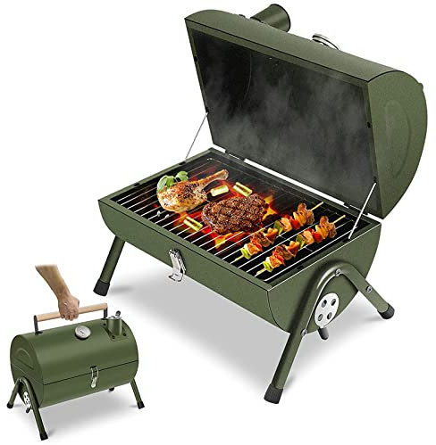 Parrilla De Carbón,Hornillos Portátiles De Acampada,Parrilla Plegable-Resistencia Para Hoguera Inoxidable Resistente Y Duradera Estuche Acampar Al Aire Libre Barbacoa Viaje