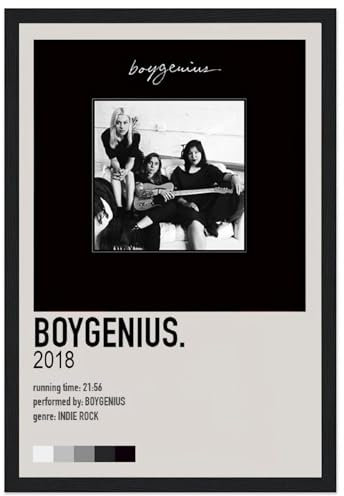 V BY N Boygenius Album-Poster, Vintage-Kunst, Raumdekoration, ästhetische Schlafzimmerdekoration, Leinwandposter für Schlafzimmer, 40 x 60 cm