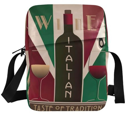 Crossbody Bag Small Casual Messenger Shoulder Bag Handbag Cell Phone Pouch Purse for Women Men Kids Available Here Etsy Italian Wine Poster, Mehrfarbig, Einheitsgröße