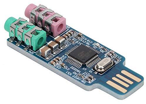 Scheda Audio USB Cm108 Esterna 10×5×1 Driver Adattatore Esterno Cm108 per Computer Portatile