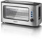 HAEGER Tostadora de Ventana Window - 1 Apertura Extra Ancha, 1000W, 6 Temperaturas, Acero Inoxidable