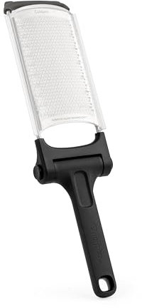 Cuisipro Folding Grater, Large 4mm Fine Blade, Stainless Steel, Surface Glide Technology, Non-Slip, Perfect for Spices, Citrus Fruits and Hard Cheese