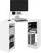 IDMarket - Bureau d'angle Harry Blanc Gain de Place Bureau Informatique avec rangements