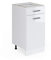 Vicco Meuble Bas Universel R-Line, Blanc Haute Brillance/Blanc, 40 cm avec tiroir, sans Plan de Travail