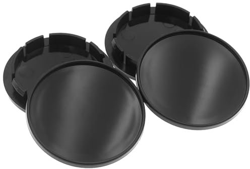 ZXCVDF 4 X 55mm Cache Moyeu pour VW Golf 4 Golf 4 Variant,Centre de Jante Capuchons ABS Enjoliveur de Voiture Capuchons de Jante Décoratifs Protection Accessoires,Black