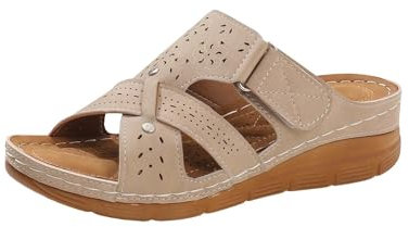 Générique Sandales Femme Confort Claquettes Femme Tongs Chaussures Sandales Et Nu-Pieds Femme Chic Mode Antidérapantes Sandales De Marche De Plage Orthopedique Chaussures Pantoufles prime