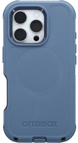 OtterBox Defender Series MagSafe Hülle für iPhone 16 Pro, stoßfest, sturzsicher, extrem robust, Schutzhülle, 7X getestet nach Militärstandard, Blau, Keine Einzelhandelsverpackung