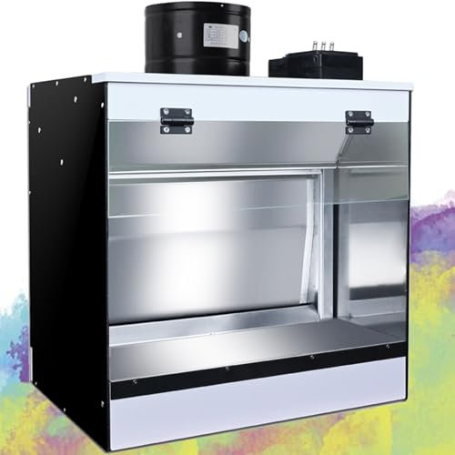ExoticaBlend Cabine de Séchage de Peinture pour Modèles, Cabine de Séchage à l'Aérographe, Cabine de Pulvérisation d'aérographe Électrique,Diversion-40 * 50 * 40cm