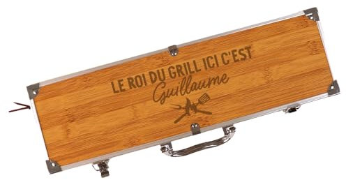 CADEAUX.COM - Set Barbecue personnalisé - Message générique - Cadeau Noël - ustensiles pour Barbecue - Cadeau Homme - idee Cadeau Homme Papa