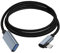 Viojrlly Adattatore USB C a USB 3.1, Adattatore USB C Maschio a USB A Femmina da 5 Gbps, 30 cm Cavo OTG USB Tipo C, Cavo di prolunga di tipo C Linea Compatibile con iPhone 16/15 (USB C elbow)