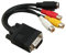 Tofficu Vga to S Video Adapter Converter Cable Pure Compatible with Vga Cards with Tv Out Function for Laptops and Desktops