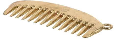ibasenice Vintage Metall Mini Kamm Schlüsselanhänger Kleine Haarkamm Dekorativ für Damen Robustes Metall Vielseitig als Schlüsselring und Haarschmuck Geeignet