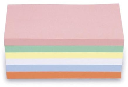 magnetoplan Moderationskarten, rechteckig | BxH 200x100 mm | 250 Stück | Kommunikationskarten in 6 Pastellfarben | Für Meetings und Präsentationen | FSC-zertifiziert und kunststofffrei verpackt