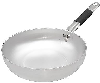 Pentole Agnelli ALMC111BPIC24 Linea Alluminio Induzione Padella Svasata Alta, Fondo a Induzione con 1 Manico Cool, 24 cm