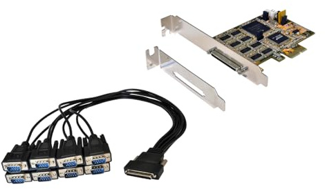 Exsys ex-44388 Serial Card and Internal Interface – Card adapter (PCIe Serial Interface Adapters, Low Profile, 5, 6, 7, 8, 1, 1.5, 2, 0 – 55 °C)