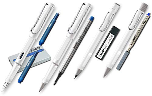 Lamy Safari Serie (weiß, Fein - Komplett-Set)