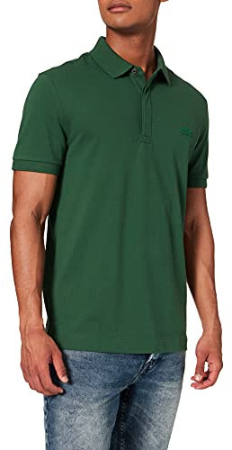 Lacoste Herren Polo-Shirt Kurzarm PH5522, Männer Polo-Hemd,verdeckte Knopfleiste,Regular Fit,Grün,3