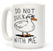 LookHUMAN Duck Coffee Mug - Funny Coffee Mugs Adult Humor, Double-Sided Print Ceramic Coffee Cups as Pun Coffee Mug & Duck Mug, Novelty Coffee Mugs for Women & Men, Unique Coffee Cup, 15oz