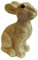 itsisa Hasen Figur Gold mit Glitzer H: 19 cm - Frühlingsdeko, Osterdeko, Osterhase, Deko Hase