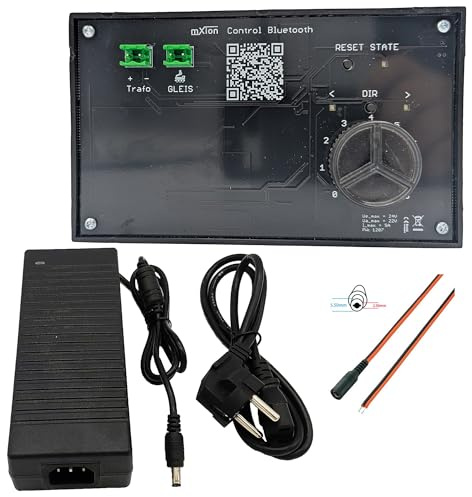 ML-Train Elektronischer Fahrregler 2.0 5 A analog mit Schaltnetzteil 24 V 5 | A und Anschlussadapter - Gartenbahn Spur G Zubehör
