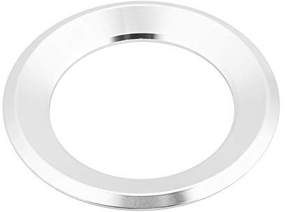 Lenkrad Logo Kappen Aufkleber Aufkleber Ring Emblem Abzeichen Logo Abdeckung Auto Innendekoration Zubehör für 6 7 B7 (Silber-)