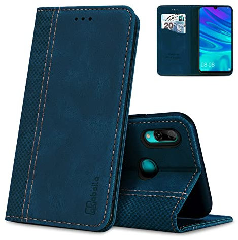 AKABEILA Custodia per Huawei P Smart Pro 2019Y9SHonor 9X Pro, in pelle, con supporto e scomparto per carte di credito