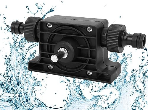 Mini Electric Drill Pump, Portable Hand Drill Powered Water Pump Diesels Oil Fluid Water Hand Self-Priming Transfer Pumps Quick Pumping Speed for Home Garden and Transferring Water Oil