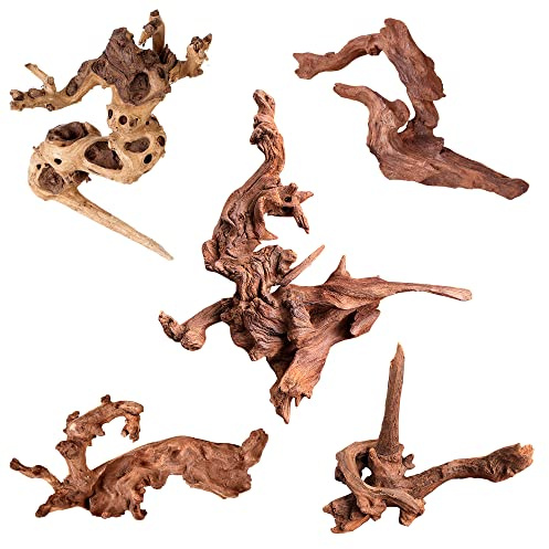 majoywoo Natural Small Driftwood for Aquarium Decor Fish Tank Decorations