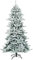 COSTWAY Árbol de Navidad Nevado 210 cm con Piñas Blancas, Bisagras,1108 Puntas de PVC, arbol de Navidad con Soporte de Metal, arvore de Natal Hogar Fiesta Interior