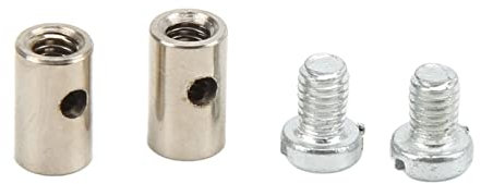 Solderless Cable Nipples 6mm/0.2in Motorcycle Solderless Throttle Cable Nipple Universal Metal Brake Line Throttle Choke End Accessory for Car Motorcycle Bicycle