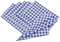 ZOLLNER 6er Set Stoffservietten, Servietten, 45x45 cm, Baumwolle, blau weiß