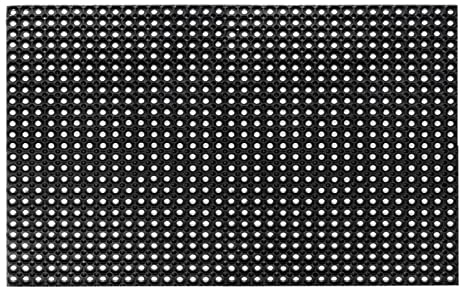 HPFLOOR Ringgummimatte-Wabenmatte I 100 x 400 cm (4 m² Rolle) Gummimatte meterware I Flexibel einsetzbare Antirutschmatte I Witterungsresistente Ringgummimatte I gummibodenbelag Außen-Innenbereich