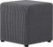 Stretch Hockerbezug Quadratisch/Rund 40x40/45x45CM Gray Ottomane Schonbezug Jacquard Bezug Ottomane Luxuriöser Abdeckung Überzug Hocker Protector Waschbar Hockerabdeckung (Color : A2, Size : 40x40cm