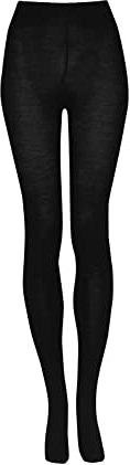 Dilling Strumpfhose aus Merinowolle für Damen Schwarz 40-42