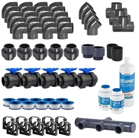 Interplast Kit de plomberie Piscine diamètre 50 mm