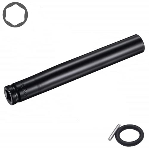 1/2 Drive by Deep Impact Socket, Heat-Treated CR-V Steel 6 Length, 6-Point Metric Sizes with Black Strong Case (19mm)